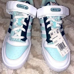 Adidas Originals Forum Low White Halo Mint Shoes Men's size 7.5 New
